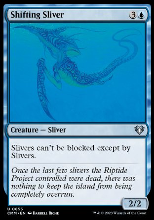 (855) Magic The Gathering Commander Masters: Extras Single: Shifting Sliver Uncommon