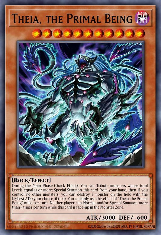 (148) YuGiOh TCG MP24: 25th Anniversary Tin: Dueling Mirrors Single: Theia, the Primal Being  Secret Rare