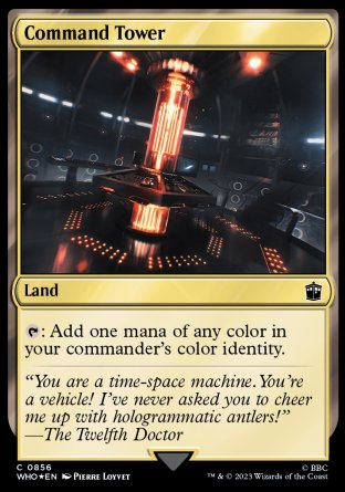 (856) Magic The Gathering Universes Beyond: Doctor Who: Extras Single: Command Tower (V.3) Common