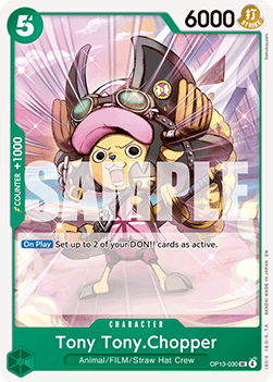 (030) One Piece TCG OP13: Carrying on his Will Single: Tony Tony.Chopper (OP13-030) Uncommon