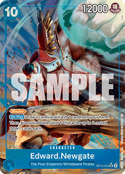 (042) One Piece TCG OP13: Carrying on his Will Single: Edward.Newgate (OP13-042) (V.2) Alternate Art