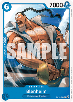 (049) One Piece TCG OP13: Carrying on his Will Single: Blenheim (OP13-049) Uncommon