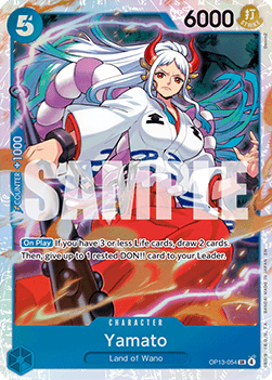 (054) One Piece TCG OP13: Carrying on his Will Single: Yamato (OP13-054) (V.1) Super Rare