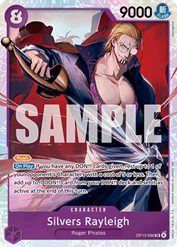 (066) One Piece TCG OP13: Carrying on his Will Single: Silvers Rayleigh (OP13-066) (V.1) Super Rare