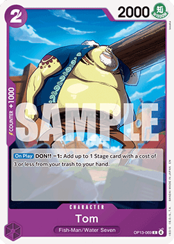 (069) One Piece TCG OP13: Carrying on his Will Single: Tom (OP13-069) Common