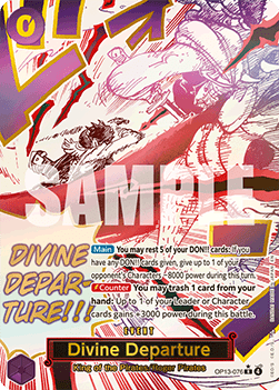 (076) One Piece TCG OP13: Carrying on his Will Single: Divine Departure (OP13-076) (V.2) Alternate Art