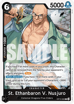 (080) One Piece TCG OP13: Carrying on his Will Single: St. Ethanbaron V. Nusjuro (OP13-080) (V.1) Rare