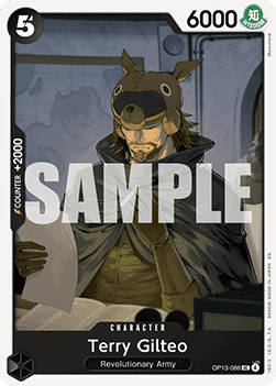 (088) One Piece TCG OP13: Carrying on his Will Single: Terry Gilteo (OP13-088) Uncommon