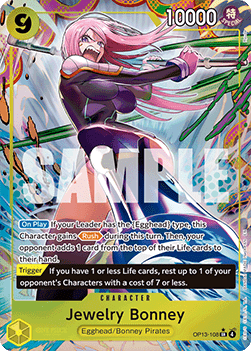 (108) One Piece TCG OP13: Carrying on his Will Single: Jewelry Bonney (OP13-108) (V.2) Alternate Art