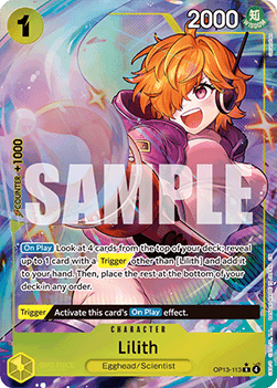 (113) One Piece TCG OP13: Carrying on his Will Single: Lilith (OP13-113) (V.2) Alternate Art