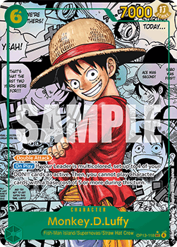 (118) One Piece TCG OP13: Carrying on his Will Single: Monkey.D.Luffy (OP13-118) (V.4) Manga Rare