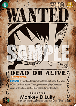 (118) One Piece TCG OP13: Carrying on his Will Single: Monkey.D.Luffy (OP13-118) (V.3) Special Rare