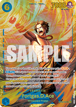 (119) One Piece TCG OP13: Carrying on his Will Single: Portgas.D.Ace (OP13-119) (V.1) Secret Rare