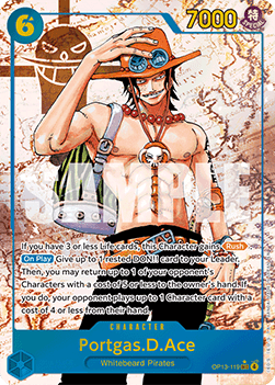 (119) One Piece TCG OP13: Carrying on his Will Single: Portgas.D.Ace (OP13-119) (V.2) Alternate Art