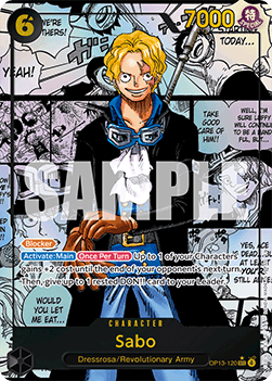 (120) One Piece TCG OP13: Carrying on his Will Single: Sabo (OP13-120) (V.4) Manga Rare