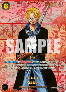 (120) One Piece TCG OP13: Carrying on his Will Single: Sabo (OP13-120) (V.5) Manga Rare