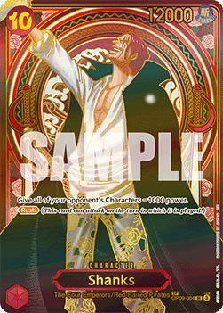 (OP09-004) One Piece TCG OP13: Carrying on his Will Single: Shanks (OP09-004) (V.1) Special Rare