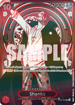 (OP09-004) One Piece TCG OP13: Carrying on his Will Single: Shanks (OP09-004) (V.2) Special Rare