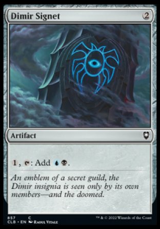 (857) Magic The Gathering Commander Legends: Battle for Baldur's Gate: Extras Single: Dimir Signet Common
