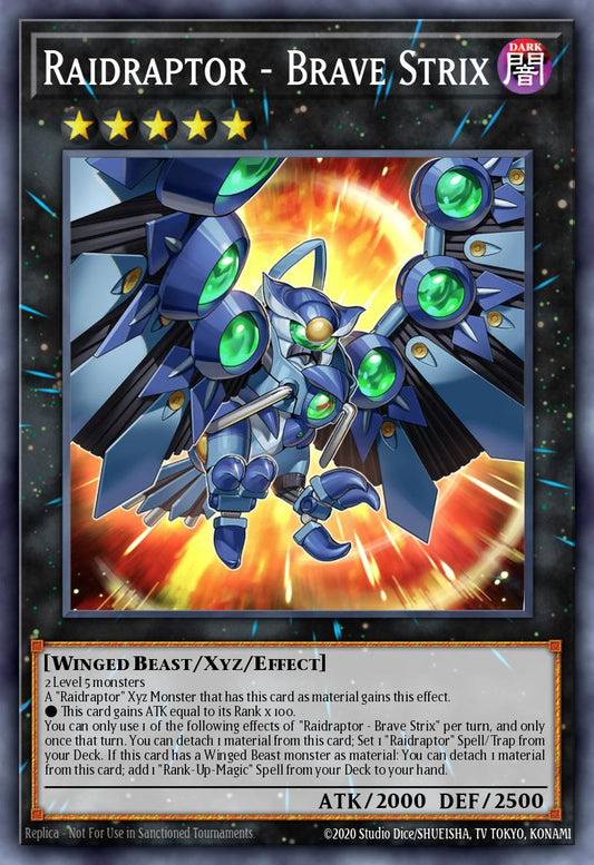 (046) YuGiOh TCG PHNI: Phantom Nightmare Single: Raidraptor - Brave Strix  Super Rare