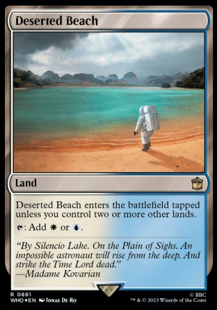 (861) Magic The Gathering Universes Beyond: Doctor Who: Extras Single: Deserted Beach (V.2) Holo Rare