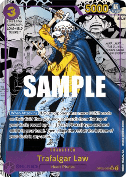 (OP05-069) One Piece TCG PRB01: The Best Single: Trafalgar Law (OP05-069) Manga Rare