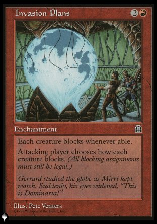 (000) Magic The Gathering The List Single: Invasion Plans Rare