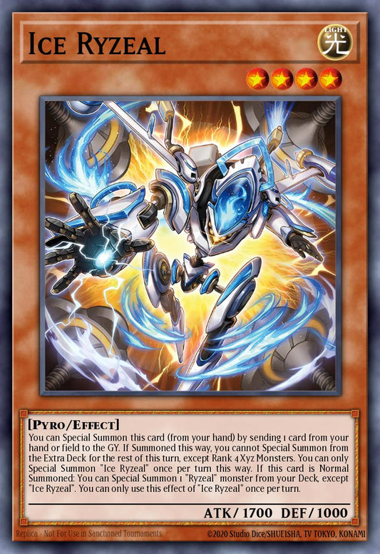 (119) YuGiOh TCG MP25: 2025 Mega-Pack Tin Single: Ice Ryzeal  Secret Rare