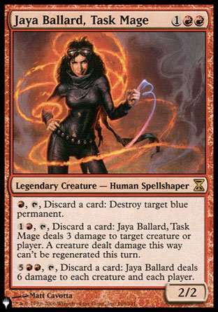(166) Magic The Gathering The List Single: Jaya Ballard, Task Mage Rare