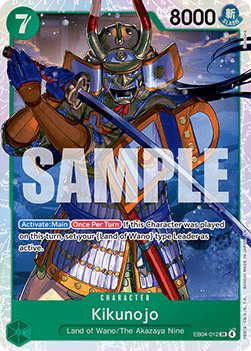 (EB04-012) One Piece TCG The Azure Sea's Seven Single: Kikunojo (EB04-012) (V.1) Super Rare