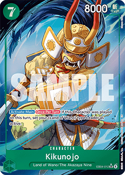 (EB04-012) One Piece TCG The Azure Sea's Seven Single: Kikunojo (EB04-012) (V.2) Alternate Art