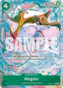 (EB04-018) One Piece TCG The Azure Sea's Seven Single: Megalo (EB04-018) (V.2) Alternate Art