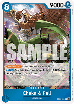 (EB04-023) One Piece TCG The Azure Sea's Seven Single: Chaka & Pell (EB04-023) Rare