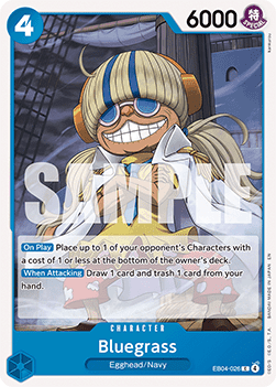 (EB04-026) One Piece TCG The Azure Sea's Seven Single: Bluegrass (EB04-026) Common