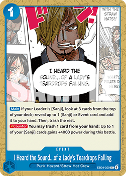 (EB04-029) One Piece TCG The Azure Sea's Seven Single: I Heard the Sound...of a Lady's Teardrops Falling (EB04-029) Common
