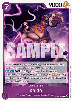 (EB04-030) One Piece TCG The Azure Sea's Seven Single: Kaido (EB04-030) Rare