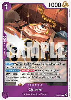 (EB04-032) One Piece TCG The Azure Sea's Seven Single: Queen (EB04-032) Rare