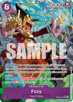 (EB04-036) One Piece TCG The Azure Sea's Seven Single: Foxy (EB04-036) (V.2) Alternate Art