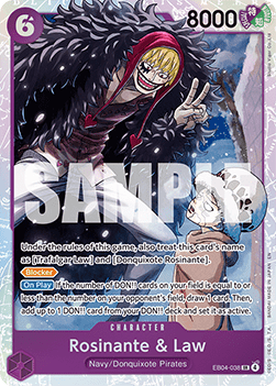 (EB04-038) One Piece TCG The Azure Sea's Seven Single: Rosinante & Law (EB04-038) (V.1) Super Rare