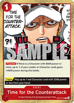 (018) One Piece TCG The Azure Sea's Seven Single: Time for the Counterattack (OP14-018) Rare