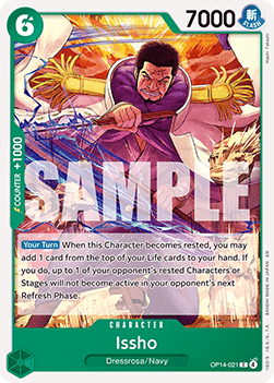 (021) One Piece TCG The Azure Sea's Seven Single: Issho (OP14-021) Common
