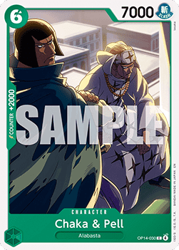 (030) One Piece TCG The Azure Sea's Seven Single: Chaka & Pell (OP14-030) Common