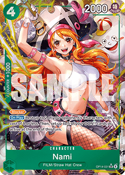 (031) One Piece TCG The Azure Sea's Seven Single: Nami (OP14-031) (V.2) Alternate Art