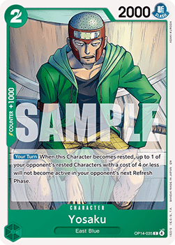 (035) One Piece TCG The Azure Sea's Seven Single: Yosaku (OP14-035) Common