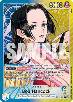 (041) One Piece TCG The Azure Sea's Seven Single: Boa Hancock (OP14-041) (V.2) Alternate Art