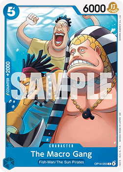 (055) One Piece TCG The Azure Sea's Seven Single: The Macro Gang (OP14-055) Common