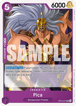 (071) One Piece TCG The Azure Sea's Seven Single: Pica (OP14-071) Uncommon