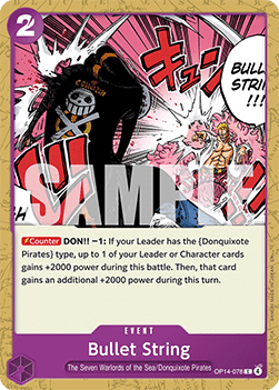 (078) One Piece TCG The Azure Sea's Seven Single: Bullet String (OP14-078) Common