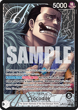 (079) One Piece TCG The Azure Sea's Seven Single: Crocodile (OP14-079) (V.2) Alternate Art