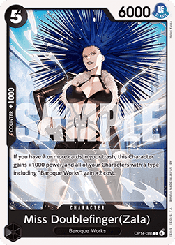 (086) One Piece TCG The Azure Sea's Seven Single: Miss Doublefinger(Zala) (OP14-086) Common